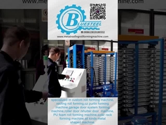 Hydraulic Steel Corrugated Roofing Sheet Crimping Machine , Metal Roofing Roll Forming Machine