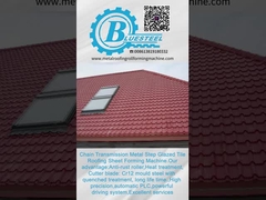 metcoppo steel Tile Forming Machine with Cr12 Cutting Blade 15-20m/min Speed