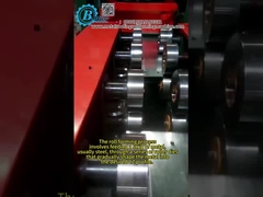Hydraulic Pressure Cold Metal C Z Purlin Roll Forming Machine With Automatic PLC Control
