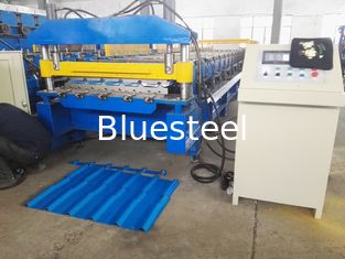 5 Ton Manual Decoiler Metal Roofing Roll Forming Machine Glazed Trapezoidal