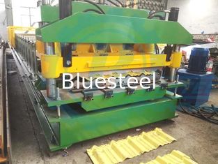 Customized Size Coated Tile Roll Forming Machine For Warehouses / Plants