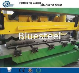 Green Color Metal Steel Roof Tile Roll Forming Machine Hydraulic Cr12 Cutting Blades