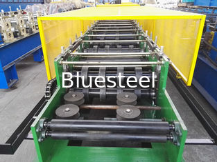 Green / Blue Cr 12 Purlin Roll Forming Machine ,  Sheet Metal Shaping Machines
