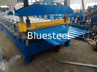 IBR Trapezoidal Metal Roofing Roll Forming Machine PLC Control