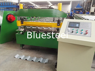 0.3-0.8mm Thickness Metal Roofing Roll Forming Machine 8-15m/min Forming Speed ±2mm Cutting Tolerance