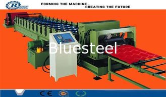 Anti - Rust Roller Tile Roll Forming Machine , Sheet Metal Rolling Machine