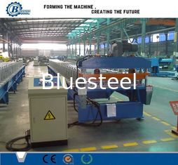 Corrugated Roof Panel Roll Forming Machine , Metal Roofing Sheet Making Machine