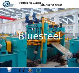 0.3 -1.2mm Roll / Coil / Sheet Metal Slitting Line Machine With 4Kw Hydraulic Station Power