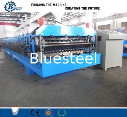 Blue Double Layer Forming Machine for 1000mm Width Raw Material User-friendly