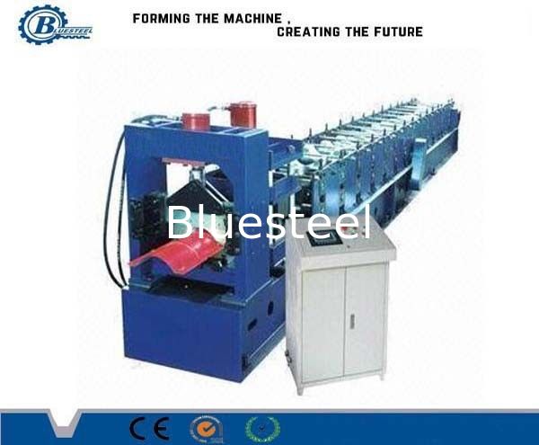 Chain Drive Computer Control Step Ridge Cap Roll Forming Equipment With Tile Sheets