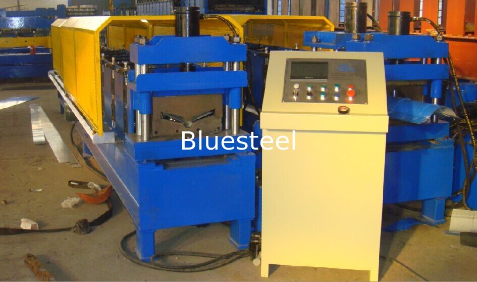Galvanized Step Tile Ridge Cap Roll Forming Machine With Painted Steel