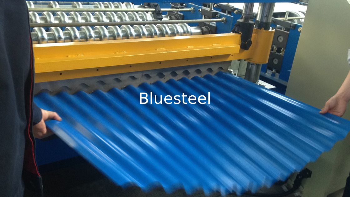 Structural Roof Panel Steel Corrugated Roll Forming Machine Approved CE