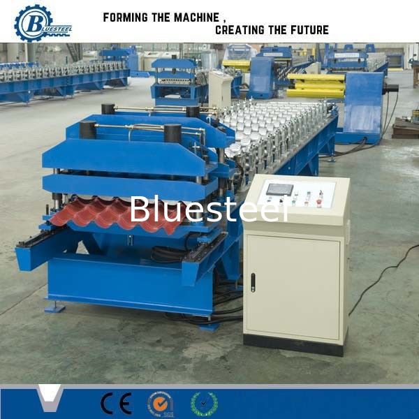 High Speed Metal Steel Step Roof Tile Roll Forming Machine For Wall Panels