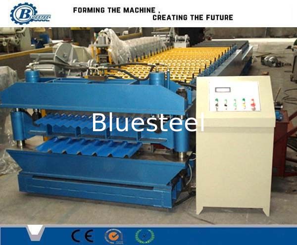 High Speed Color Metal Roof Double Layer Roll Forming Machine For Stadium