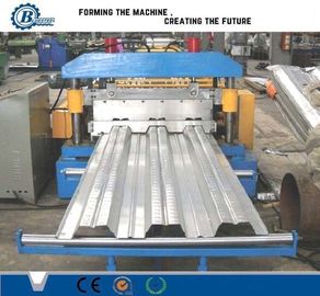 15-20m/min Speed Deck Floor Roll Forming Machine 4kw Hydraulic Power Hydraulic Cutting