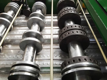 15-20m/min Speed Deck Floor Roll Forming Machine 4kw Hydraulic Power Hydraulic Cutting