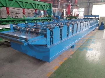 0.3-0.8mm Thickness Metal Roofing Roll Forming Machine 8-15m/min Forming Speed ±2mm Cutting Tolerance