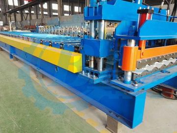 Color Coated Automatic Steel Iron Roofing Tile Roll Forming Machine For Steel Structure