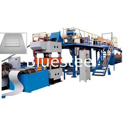 Blue Yellow Steel Electric Rolling Shutter Door Machine With Omron Encoder