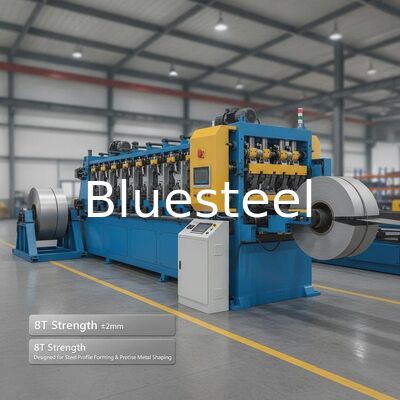 Corrugated Roll Forming Machine with ±2mm Cutting Accuracy, 8T Strength, and PLC Control System for Precise Metal Shaping