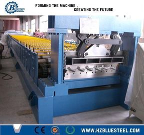 15-20m/min Speed Deck Floor Roll Forming Machine 4kw Hydraulic Power Hydraulic Cutting