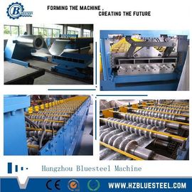 15-20m/min Speed Deck Floor Roll Forming Machine 4kw Hydraulic Power Hydraulic Cutting