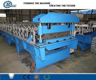 15-20m/min Speed Deck Floor Roll Forming Machine 4kw Hydraulic Power Hydraulic Cutting