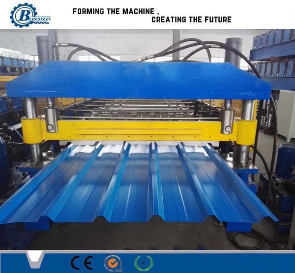 Customized Sheet Roll Forming Machine For Trapezoidal Roof Cladding Sheet